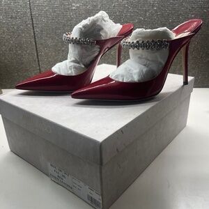 NEW!!!! Jimmy Choo Bing 100MM Red Patent Leather